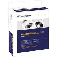 Produktbild von Soennecken - CD/DVD Hülle 03750 mF Papier weiß 100er-Pack