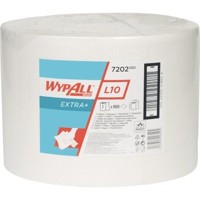 Produktbild von WYPALL® - Wischtuch L10 7202 1lagig 24 x 38cm weiß 1.000 Blatt/Rolle