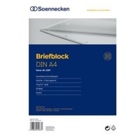 Produktbild von Soennecken - Briefblock 2307 DIN A4 gelocht kariert 50 Blatt weiß