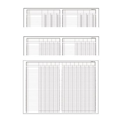 Produktbild von EXACOMPTA - Kolonnenbuch 17100E DIN A4 10Spalten/2Seiten 40 Blatt