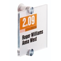 Produktbild von DURABLE - Türschild CRYSTAL SIGN 482019 105x105mm transparent