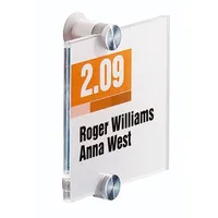 Produktbild von DURABLE - Türschild CRYSTAL SIGN 482019 105x105mm transparent