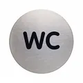 Produktbild von DURABLE - Piktogramm PICTO 490723 WC metallic silber