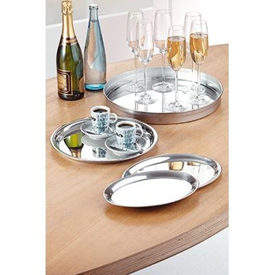 Produktbild von Esmeyer® - Serviertablett 400-1265 22x29cm oval Edelstahl