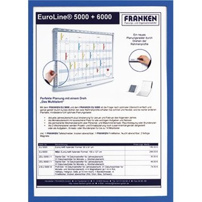 Produktbild von FRANKEN - Dokumentenhalter Frame It X-tra Line ITSA4M 03 DIN A4 blau