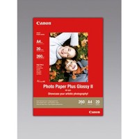 Produktbild von Canon - Fotopapier Plus Glossy II 2311B019 DIN A4 weiß 20 Blatt/Packung