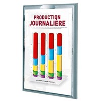 Produktbild von Paperflow - Infodisplay 4066X4.35 DIN A4 aluminium 4er-Pack