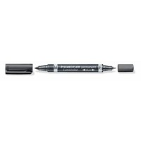 Produktbild von STAEDTLER® - Permanentmarker Lumocolor duo 348-9 0,6mm/1,5mm schwarz