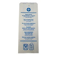 Produktbild von WBV - Hygienebeutel 480.190 11+6x29cm Papier naturweiß 100er-Pack
