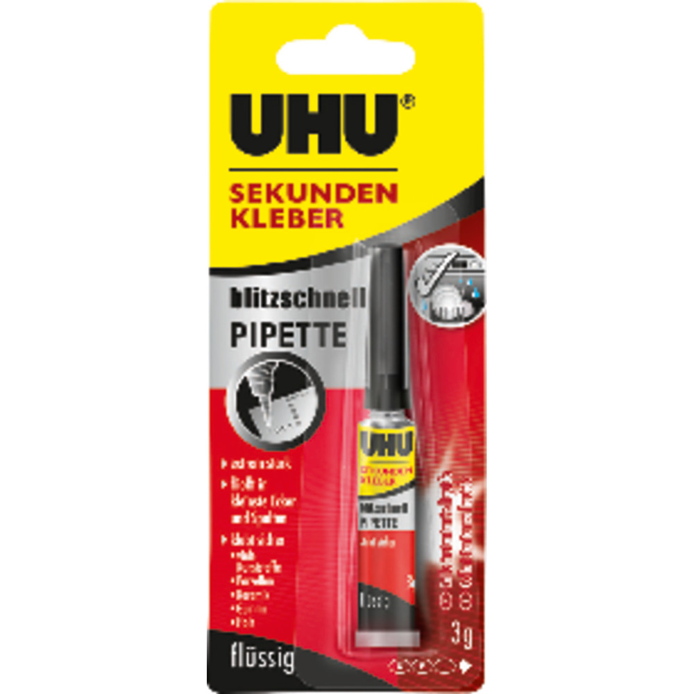 UHU® Sekundenkleber blitzschnell 3g Produktbild img2 L