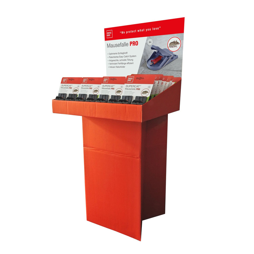 SWISSINNO SOLUTIONS Mausefalle SuperCat Pro, Display mit 40 Stück Produktbild img1 L