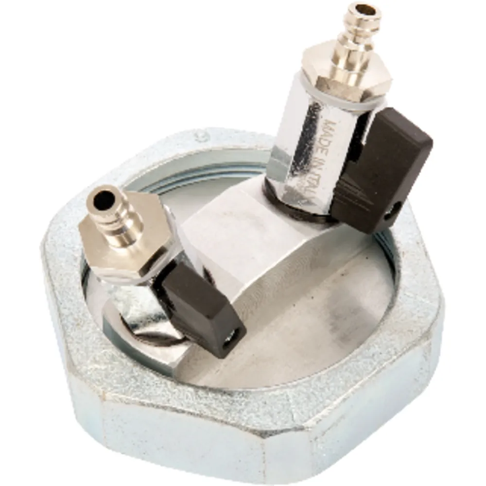JUMTEC Gasprüfanschluß Einrohr DN40 2x Kugelhahn + Überwurfmutter Produktbild img1 L