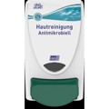 Produktbild von Deb Stoko® - Spender weiß/grün Hautrein. Antimikrobi. DE 233x130x115mm f. 1L Ka