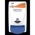 Produktbild von Deb Stoko® - Spender weiß/orange Hautschutz DE 233x130x115mm f. 1L Kartusche