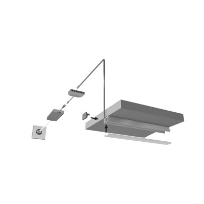 Produktbild von HALEMEIER - Möbel-Einbauprofil,L 3000mm, ChannelLine D2, silberfarbig, Abd. opa