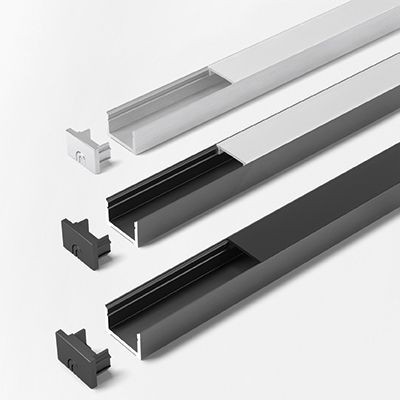 Produktbild von HALEMEIER - Möbel-Einbauprofil,L 3000mm, ChannelLine D2, silberfarbig, Abd. opa