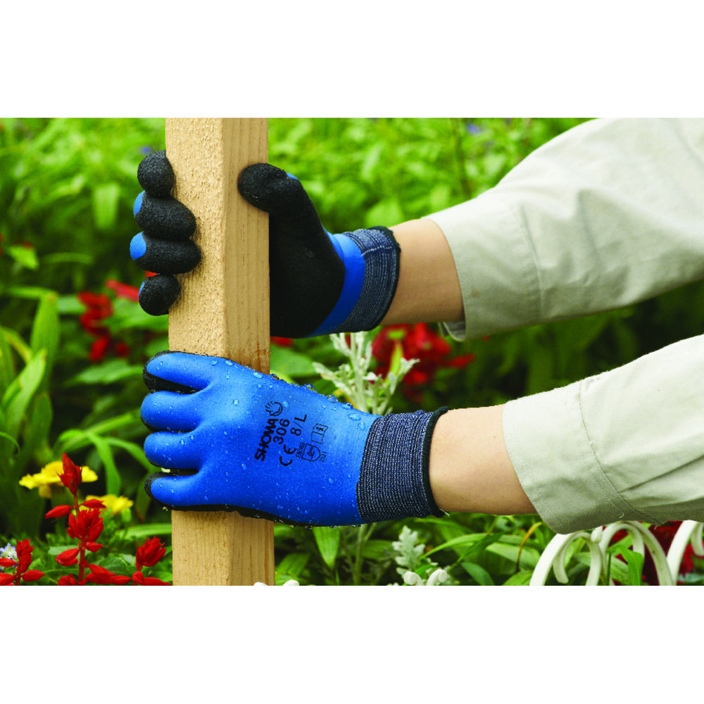SHOWA® Handschuh 306, blau/schwarz, Größe 8 (L) Produktbild img3 L