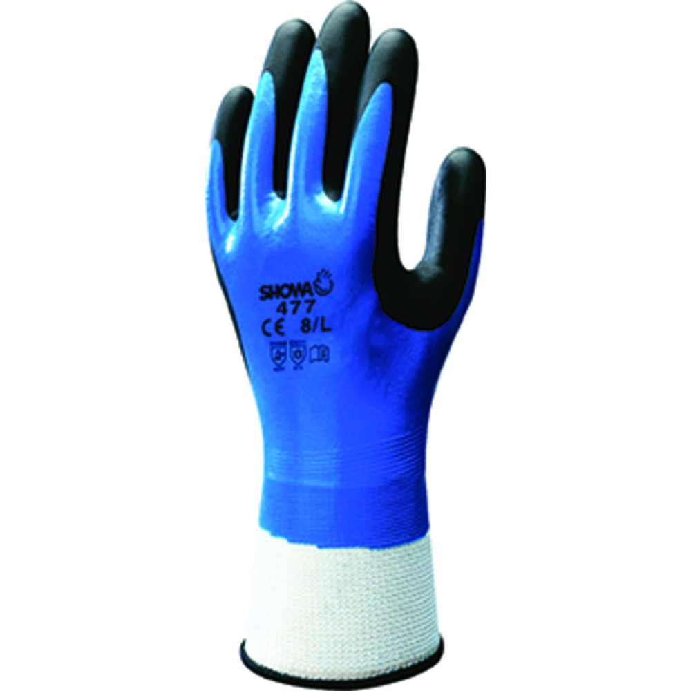 SHOWA® Kälteschutzhandschuh 477, Kat. II, blau/schwarz Produktbild img1 L