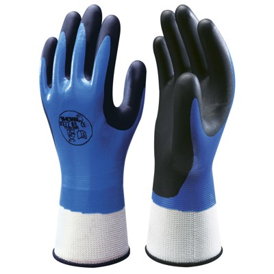 Produktbild von SHOWA® - Mehrzweckhandschuh 377, blau/schwarz, Größe 9 (XL)