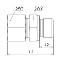 Produktbild von RIEGLER - Gerade Einschraubverschraubung, M8 a., Rohr-Ø 4, Stahl verz. (GEM84SL