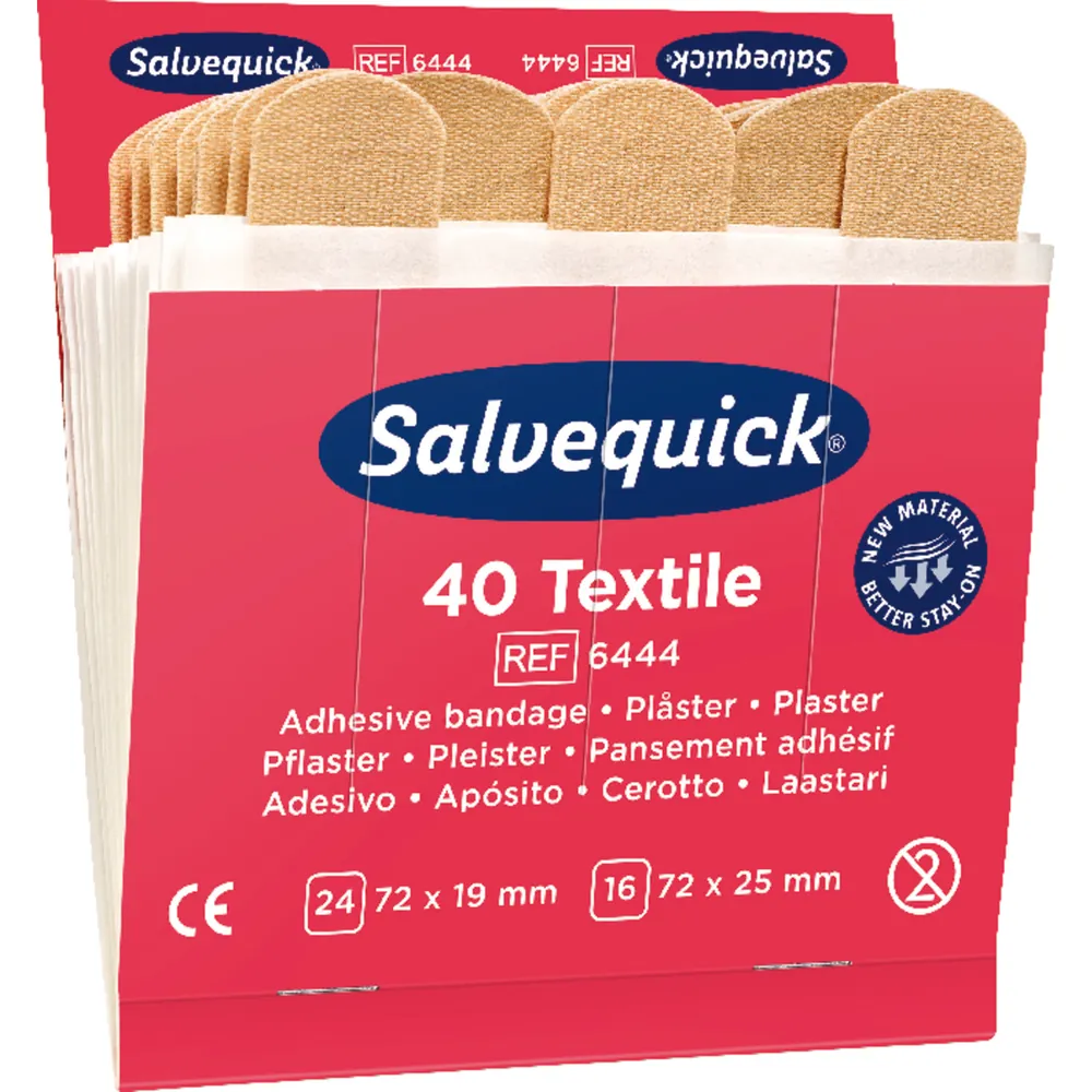 CEDERROTH Salvequick Nachfüllpack 6x 40 Pflaster Textil Produktbild img1 L