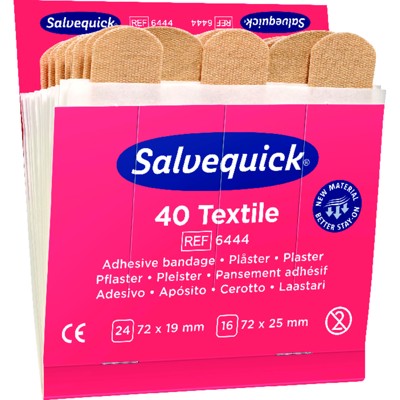 Produktbild von CEDERROTH - Salvequick Nachfüllpack 6x 40 Pflaster Textil