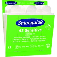 Produktbild von CEDERROTH - Salvequick Nachfüllpack 6x 43 Pflaster, Sensitive für Wundabdeckung