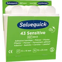 CEDERROTH Salvequick Nachfüllpack 6x 43 Pflaster, Sensitive für Wundabdeckung Produktbild