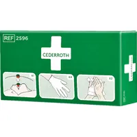 CEDERROTH Set aus Beatmungsmaske 2 Paaar Handschuhe, 2 Reinigungstücher Produktbild