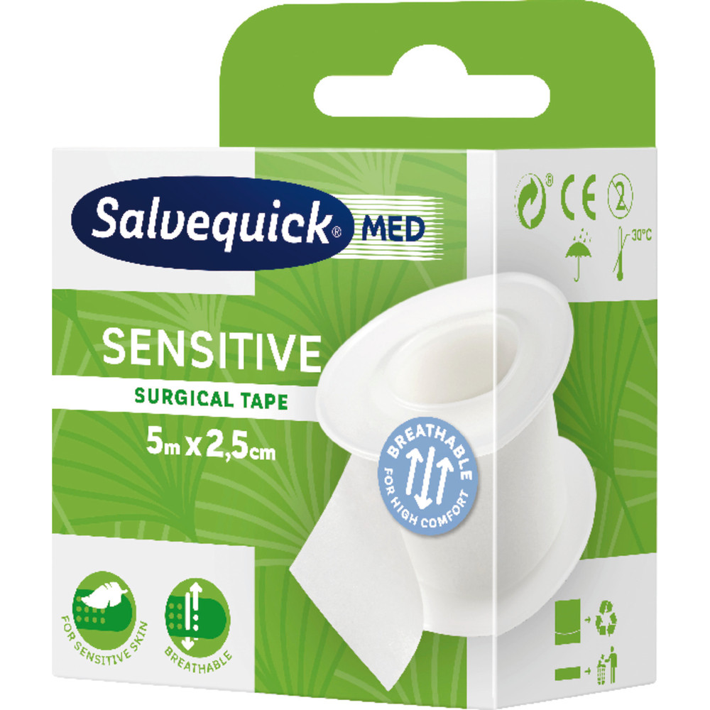CEDERROTH Salvequick Tapeband 5m x 2,5cm Produktbild img1 L