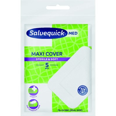 Produktbild von CEDERROTH - Salvequick Maxi-Pflaster 76 x 54mm, 5 Stück