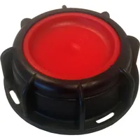 MCC Millennium IBC Innengewinde-Kappe mit Entlüftungsventil, Polypropylen schwarz/rot, IG S60x6 Produktbild