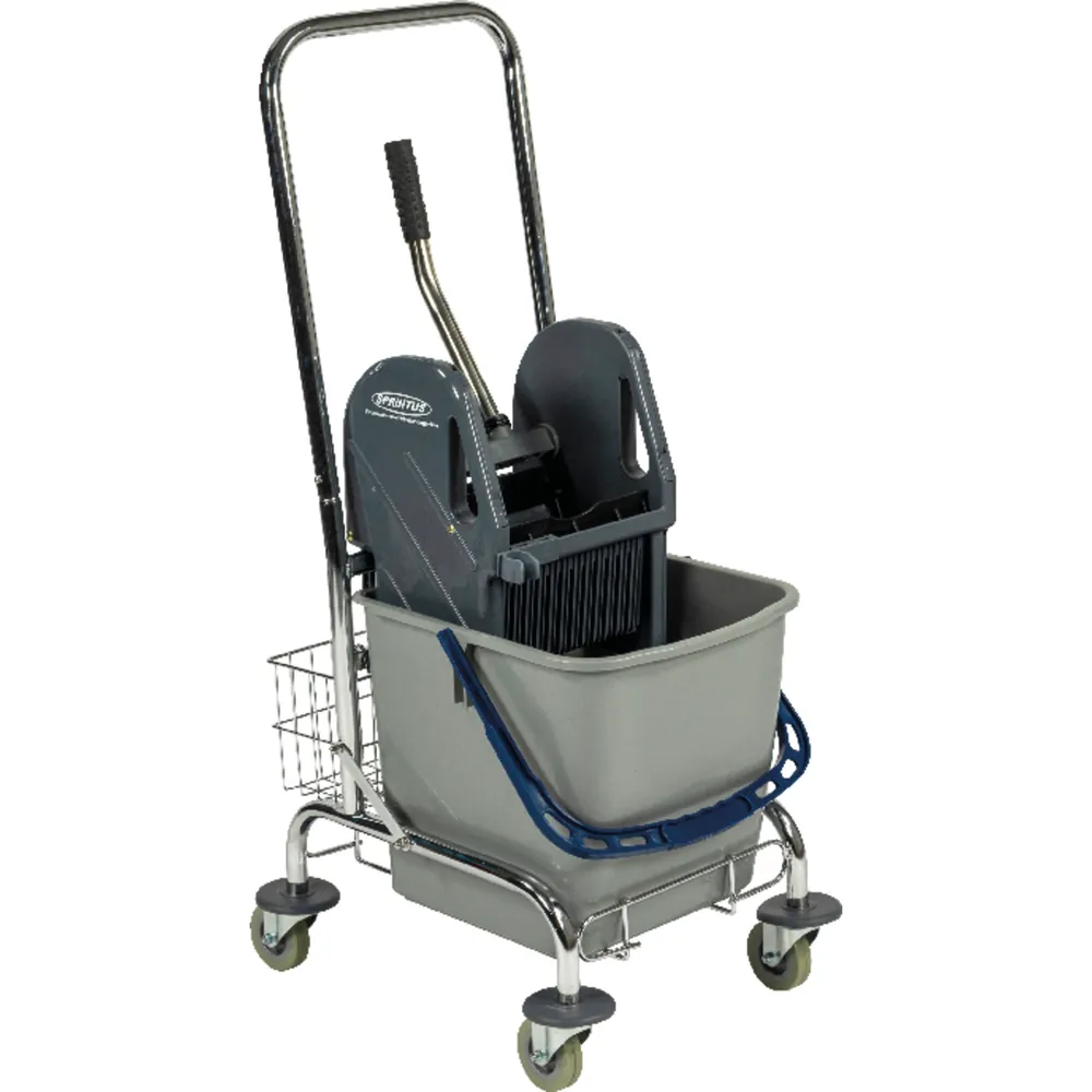 Sprintus Einfachfahreimer chrom 1x 27l mit Presse Produktbild img1 L