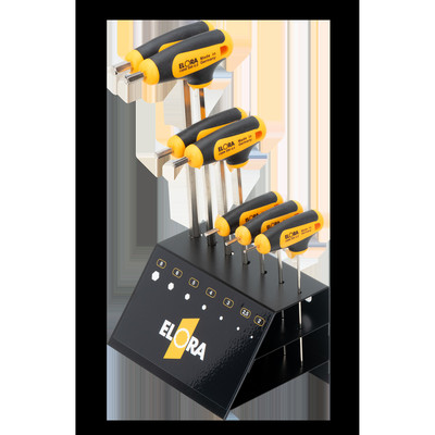 Produktbild von ELORA - Sechskant-Schraubendrehersatz, 7-teilig, ELORA-159-SW