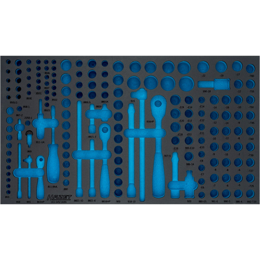 HAZET 2-Komponenten Weichschaumeinlage 163-549LN ∙ L x B: 691 mm x 392 mm Produktbild img1 L