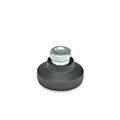 Produktbild von Ganter Norm® - Gelenkfüße, Fuß Kunststoff, Gewindebuchse Stahl (343.3-40-M10-G)