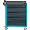 HAZET Werkstattwagen Assistent 177 ∙ Sortiment 177-7/217 ∙ 217-teilig ∙ Schubladen, flach: 6× 79 x 527 x 348 mm ∙ Schubladen, hoch: 1× 164 x 527 x 348 mm Produktbild img9 S