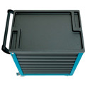 HAZET Werkstattwagen Assistent 177 ∙ Sortiment 177-7/217 ∙ 217-teilig ∙ Schubladen, flach: 6× 79 x 527 x 348 mm ∙ Schubladen, hoch: 1× 164 x 527 x 348 mm Produktbild img4 S