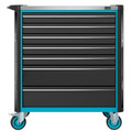 HAZET Werkstattwagen Assistent 179NXL ∙ Sortiment 179NXL-7/265 ∙ 265-teilig ∙ Schubladen, flach: 5× 81 x 696 x 398 mm ∙ Schubladen, hoch: 2× 166 x 696 x 398 mm Produktbild img4 S