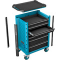 HAZET Werkstattwagen Assistent 179N ∙ Sortiment 179N-7/137 ∙ 137-teilig ∙ Schubladen, flach: 5× 81 x 522 x 398 mm ∙ Schubladen, hoch: 2× 166 x 522 x 398 mm Produktbild img5 S