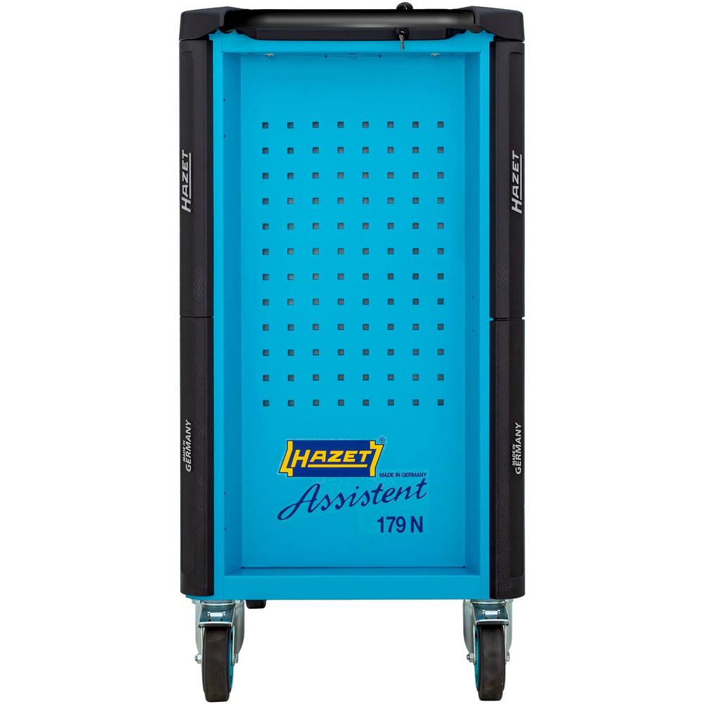HAZET Werkstattwagen Assistent 179N ∙ Sortiment 179N-7/137 ∙ 137-teilig ∙ Schubladen, flach: 5× 81 x 522 x 398 mm ∙ Schubladen, hoch: 2× 166 x 522 x 398 mm Produktbild img6 L