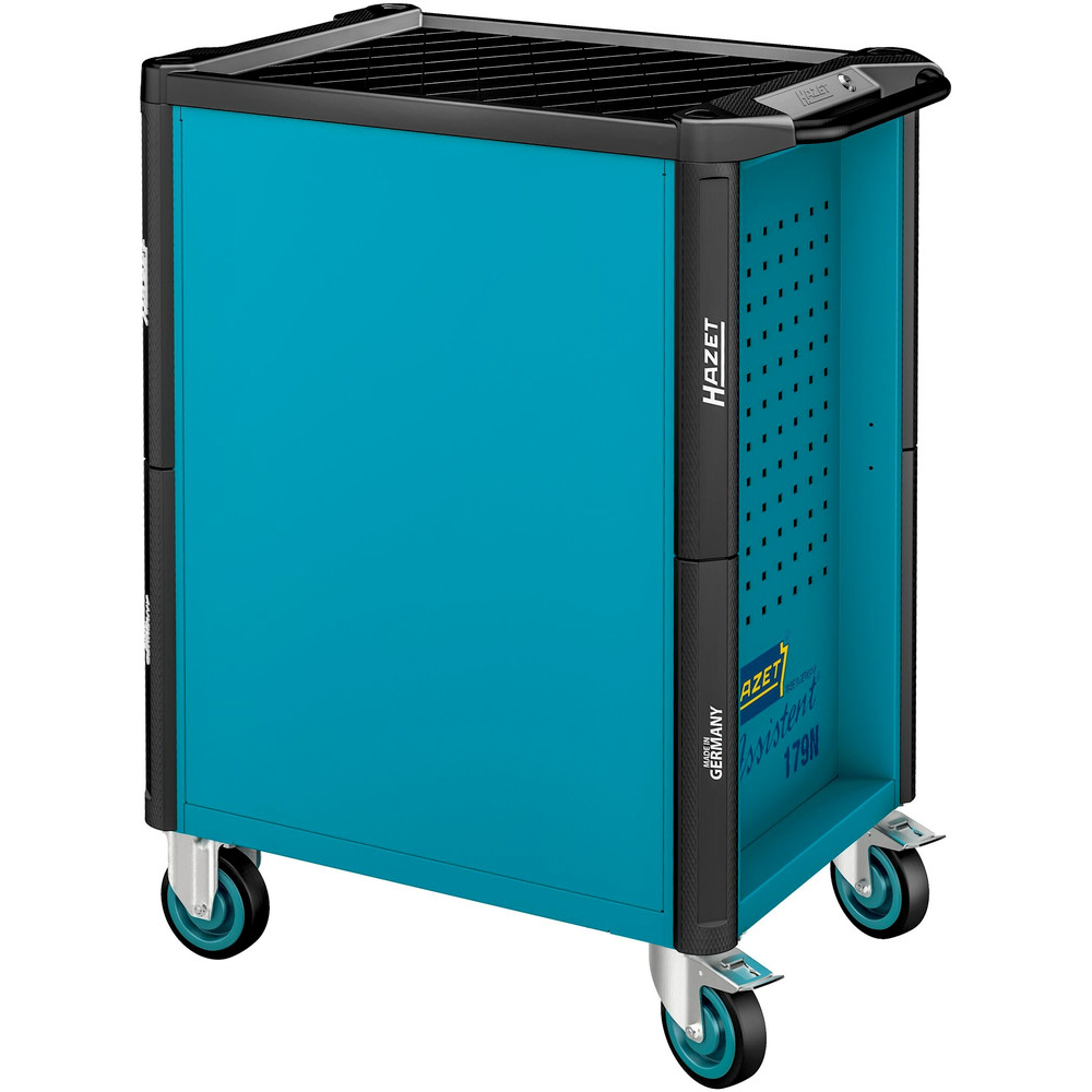 HAZET Werkstattwagen Assistent 179N ∙ Sortiment 179N-7/137 ∙ 137-teilig ∙ Schubladen, flach: 5× 81 x 522 x 398 mm ∙ Schubladen, hoch: 2× 166 x 522 x 398 mm Produktbild img8 L