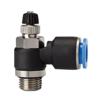 Produktbild von RIEGLER - Drosselrückschlagventil »Blaue Serie«, Zuluftdros., G 1/8 a. Ø6mm (18