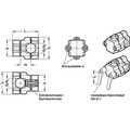 Produktbild von Ganter Norm® - Kreuz-Klemmverbinder, mehrteilig (134-B30-V30-60-2-BL)