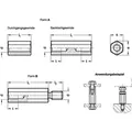 Produktbild von Ganter Norm® - Abstandshalter, Stahl (6220-ST-M5-60-A)