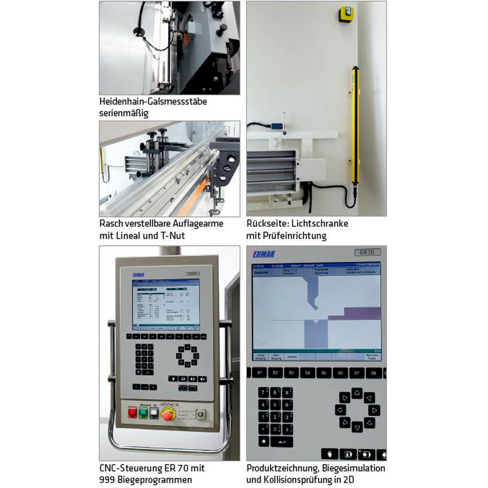 ELMAG Hydraulische Abkantpresse 3-Achsen CNC-HAP 4100 x 260t Produktbild img4 L
