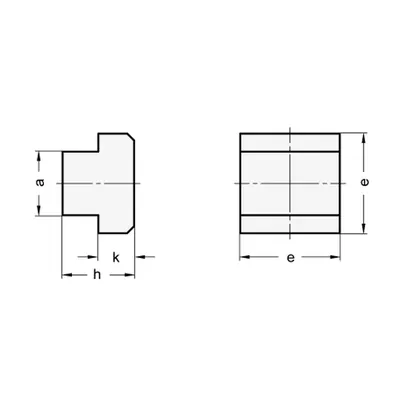 Produktbild von Ganter Norm® - Muttern für T-Nuten ohne Gewinde, Stahl (508-8-8)
