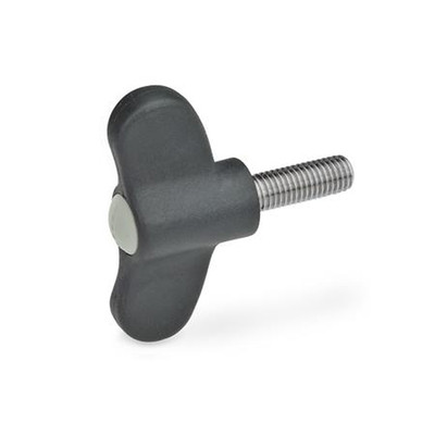 Produktbild von Ganter Norm® - Flügelschrauben, Kunststoff, mit Edelstahl-Gewindestift (633.1-4