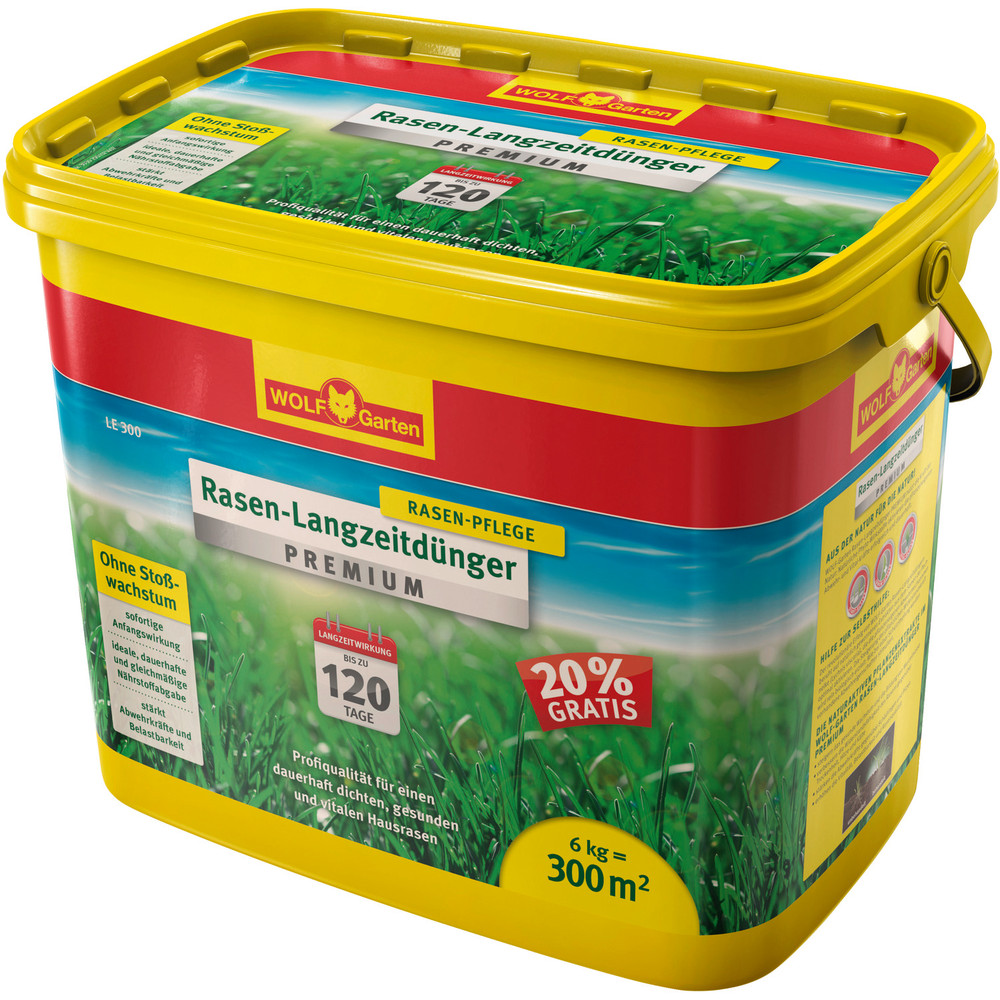 WOLF-Garten® Rasen-Lanzeitdünger LE 300 Premium 6kg Produktbild img1 L