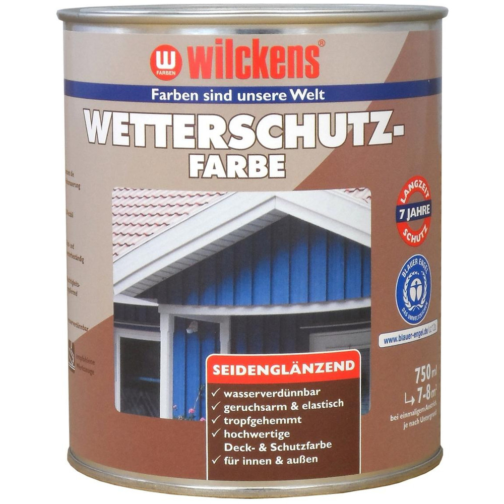 wilckens® Wetterschutzfarbe, 750 ml, anthrazitgrau Produktbild img1 L